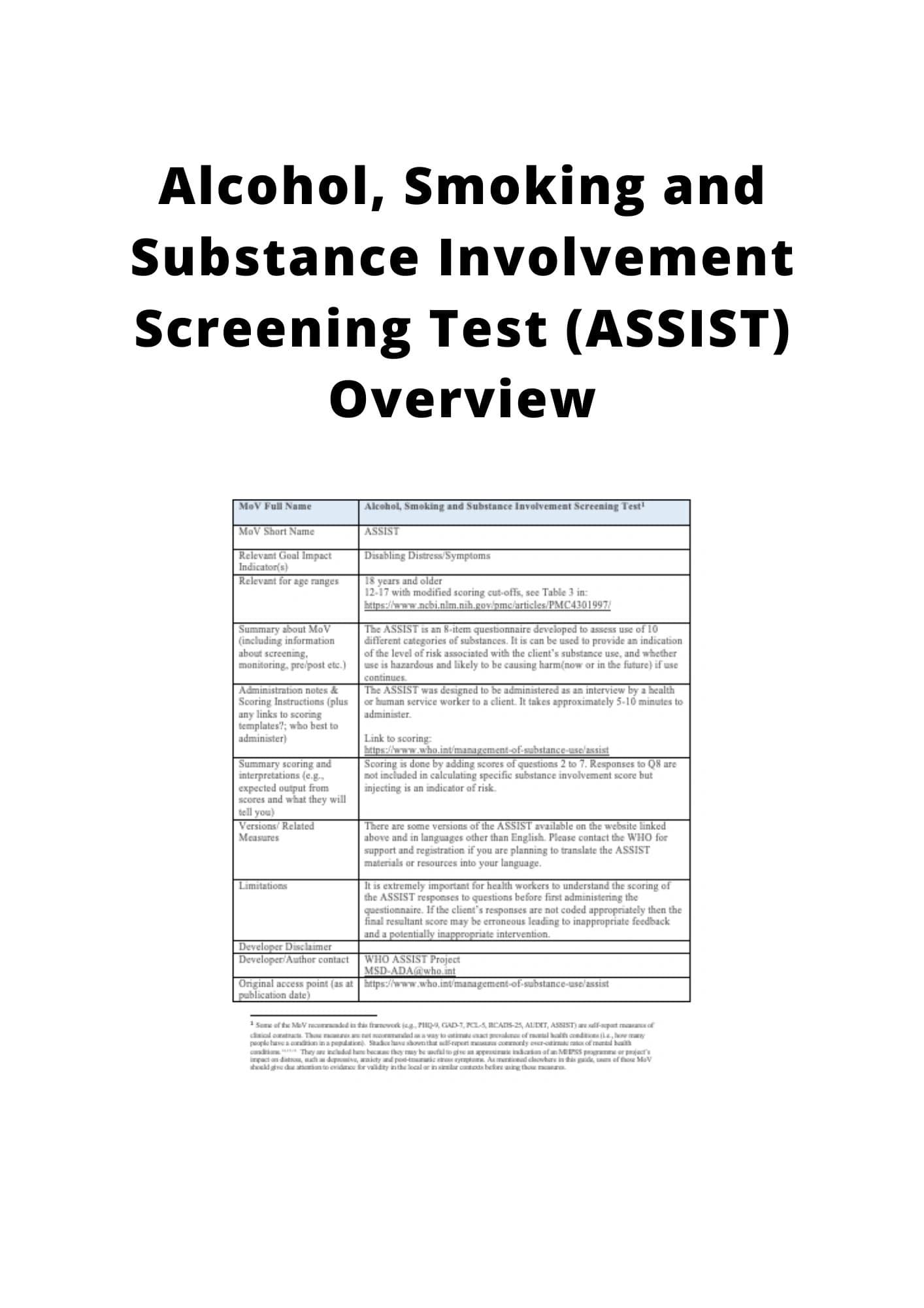 alcohol-smoking-and-substance-involvement-screening-test-assist