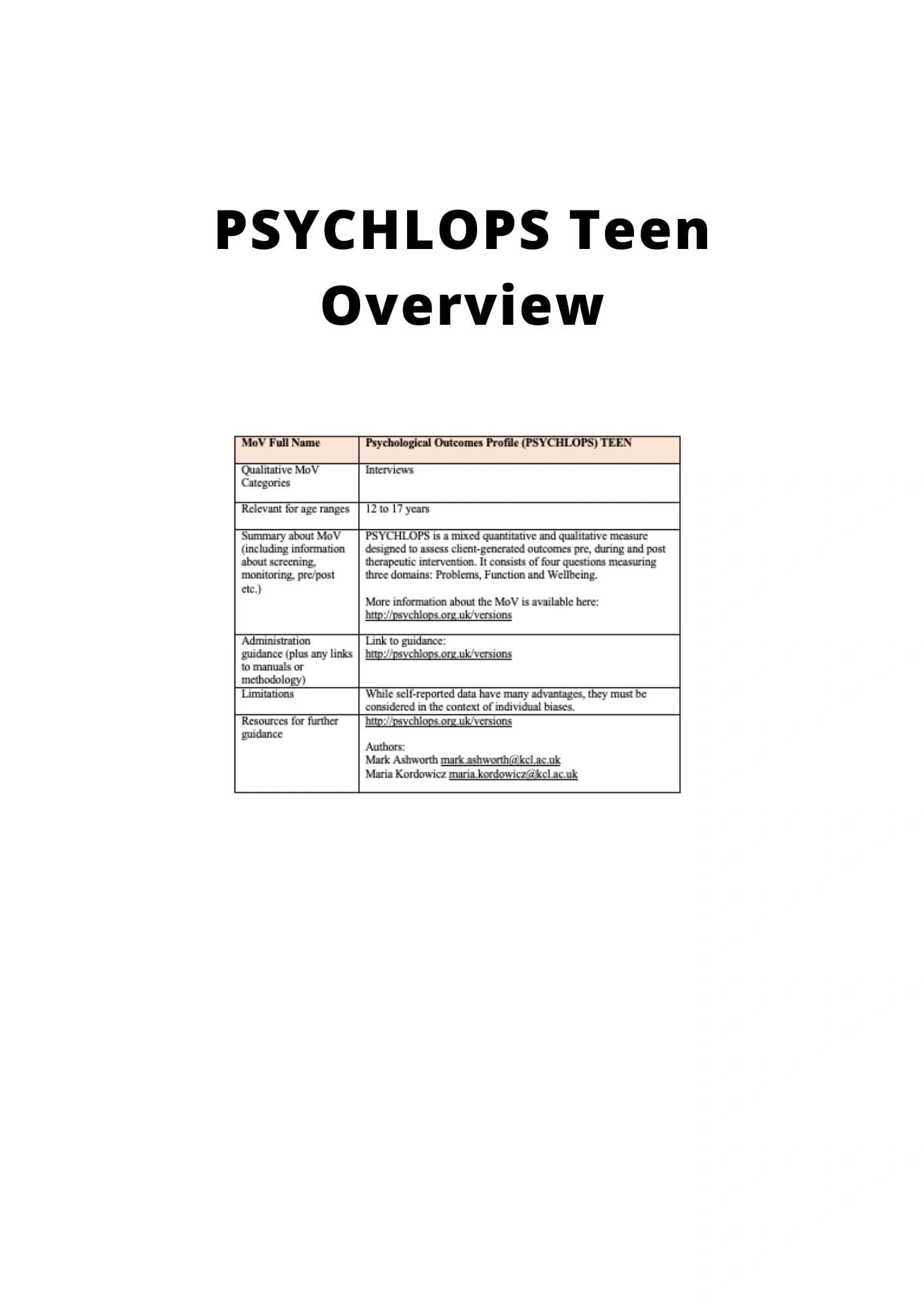 IASC MHPSS M&E FRAMEWORK MOV Toolkit - The MHPSS Network